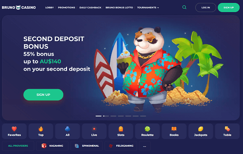 bruno casino homepage