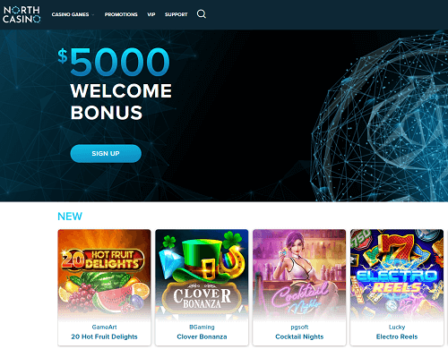 north casino homepage