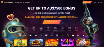 ricky casino homepage