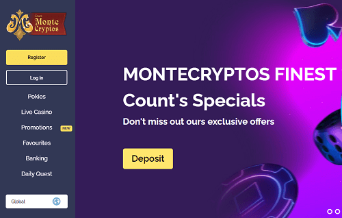 count monte crypto casino homepage count monte crypto casino homepage