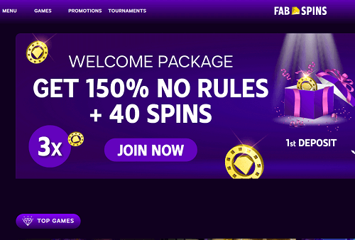fab spins casino homepage