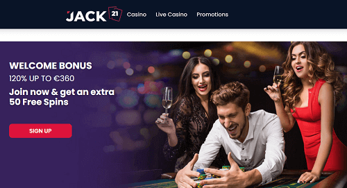 jack21 casino homepage