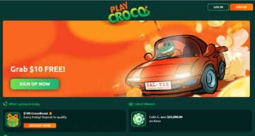 playcroco casino homepage