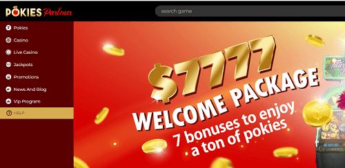 pokies parlour casino homepage