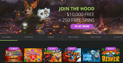 robin roo casino homepage