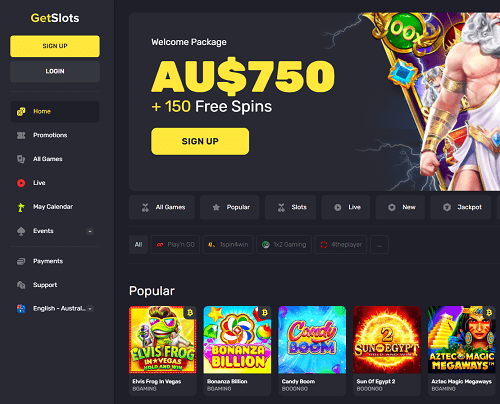 get slots casino homepage