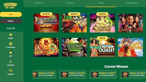 reels of joy casino games