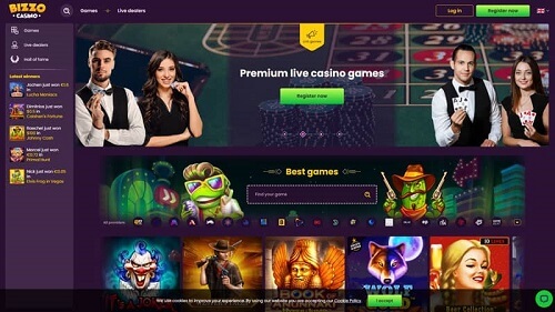 bizzo casino games