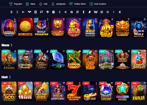 stellar spins casino games