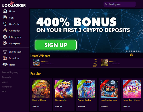 loco joker casino homepage